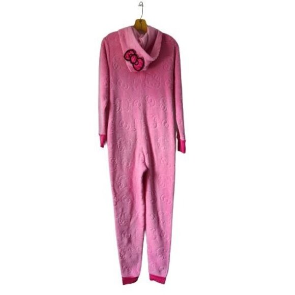 Hello Kitty Y2K Full Zip One Piece Hooded Loungewear Size M - Picture 2 of 5